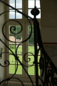 La rembarde de l'escalier d'honneur