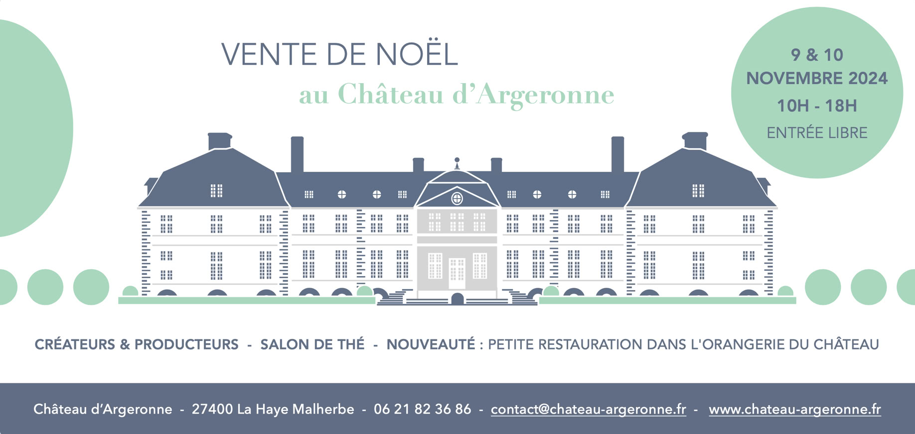 Vente de Noël au Château d'Argeronne